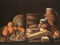 Melendez, Luis Egidio - Still Life with Oranges and Walnuts